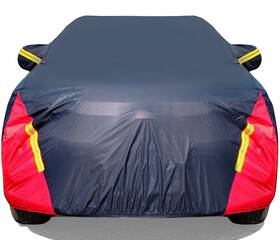 Dinghao 739713982845 Car Cover Waterproof All Weather For Automobiles 6 Layers Outdoor Suv-m Red