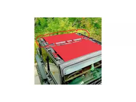 J4ss07r1bk Dirtty Dog Dirty 4x4 Sun Screen Rear Seat - For Jeep Jku 4 Door- Red