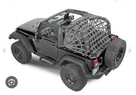 Dirty Dog 4x4 Dd-n-jk2-07rs Spider Netting 3pc Kit Jeep Jk 2 Doors 2007-up