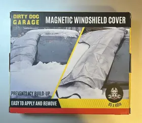 00826nlkl-001 Dirty Dog Garage Magnetic Windshield Cover Snow Ice Dust Bird-poo Pollen - Nib