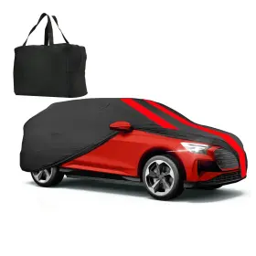 Xl-suv01 Djjuajk Indoor Car Cover Compatible With Protection Fit 185-204 Xl-suv Black Red