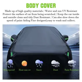 Sv9070988bk Donwell For Ford Mustang Car Full Cover Waterproof Outdoor Sun Snow Dust Uv Protection
