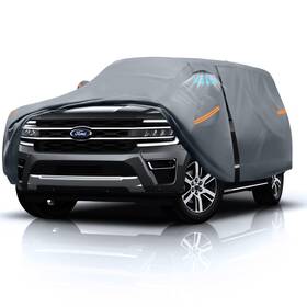 Dozentro To-grey-expedition-yxxl545 Large Suv Car Cover For Ford Expedition 100% Waterproof All Weather Heavy Du