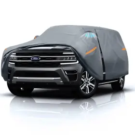 To-grey-expedition-yxxl545 Dozentro Large Suv Car Cover For Ford Expedition 100% Waterproof All Weather Heavy Du