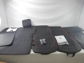 Dr000105 Drcarnow - Front/rear 5 Piece Seat Covers For Dodge Ram Black/red