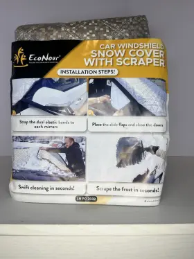 Lnpo2032 Econour Car Windshield Snow Cover With Scraper