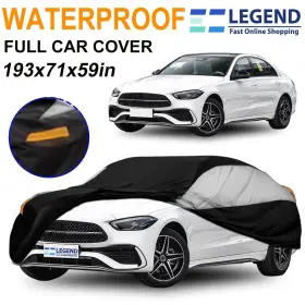9071501 Elegant Choise For Mercedes-benz Full Car Cover Uv Snow Dust Rain Resistant Protection Black