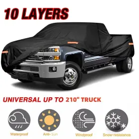 Foi7992466 Eluto 210-249ftft Pickup Truck Cover Outdoor Sun Uv Rain Dust Protection Waterproof