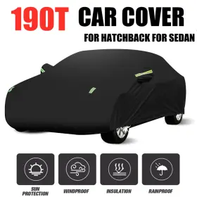 Gdy9845191 Eluto Full Car Cover For Outdoor Sun Scratch Dust Rain Snow Uv Waterproof Breathable
