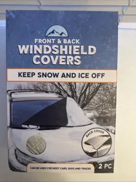 Evriholder 714415838041 Windshield Cover For Ice And Snow Car Suvs Front Rear Window Protector