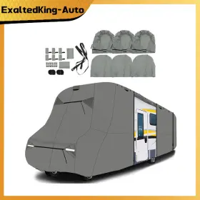 Ea3777325 Exaltedking-auto New Camper Waterproof Anti-uv Rv Cover 23ft-26ft Ft For Class C Motorhome Trailer