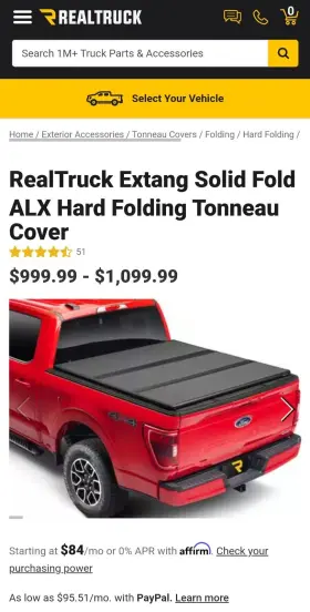 88638 Extang Solid Fold Alx - Suitable For A Ford Ranger 2019-2022 With 6ft Bed