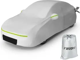 Ft0680-1 Favoto Us Custom Fit For Model 3 Car Cover 2017-2023 Waterproof All Weather Protection