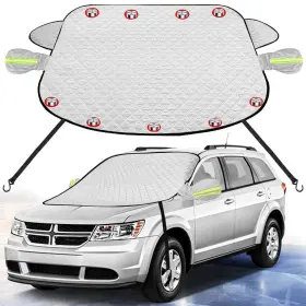 Finphoon 768553137306 5-layer Car Windshield Cover For Ice And Snow 65x50 In Ic