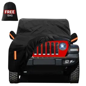 Zy-mmr2 Fivefox Waterproof Car Cover For Jeep Wrangler 2 Door 1987-2024 2025 Jk Jl Tj Yj Cj S