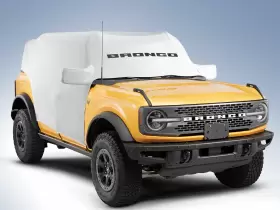 Vm2dz19a412a Ford Bronco 2021-2023 4 Door Model Lightweight Soft Fabric Cockpit Full Vehicle Cover