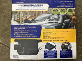 10086 Frost Blocker Winter Windshield And Mirror Covers Black