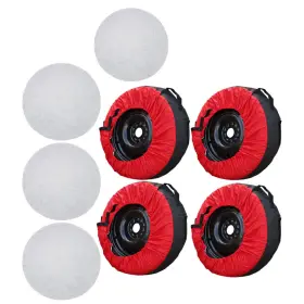 Glg146610g Galonga New 4pcs Tyre Cases For Red 420d And Black 600d Bags With Handheld Dust Cover