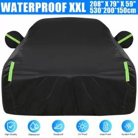 510x200x150cm Gearzaar 600609723456 Full Car Cover Outdoor Waterproof Sun All Weather Protection 210d