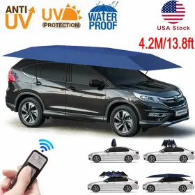 Gearzaar 679874146376 Car Tent Automatic Folded Auto Umbrella Cover Waterproof Anti-uv Sun Protection