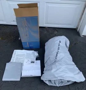 12371222 General Motors Vtg Nos 1997-2004 Car Cover Chevy Corvette Storm Shield Gray Gm Oem Nib