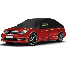 153435 Gpaentsn Half Car Cover Fit Sedan For Sunproof Ice And Snow Hail Protector