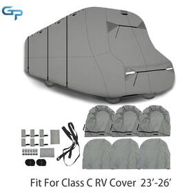 Greatparts Gre135875 23ft-26ft Rv Cover Storage For Class C Motorhome Trailer Camper Anti-uv 4 Layers