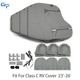 Gre135875 Greatparts 23ft-26ft Rv Cover Storage For Class C Motorhome Trailer Camper Anti-uv 4 Layers