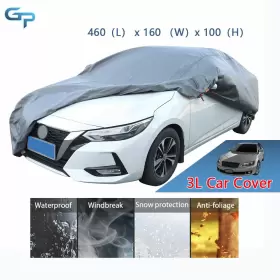 Gre53300 Greatparts Full Car Cover Waterproof Scratch Uv Dust Snow Resistant Breathable Outdoor 3l