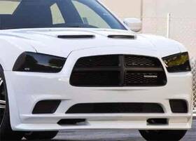 Gt Styling Gt0177s Smoked Headlight Covers 2011-2014 Dodge Charger 2 Pieces