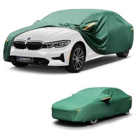 Gunhyi Gu-us-cc-pvc-gn-3xl-1 Car Cover Waterproof All A6-fit Sedan Length 185 To 193 Inch Green