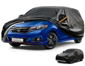 Gun-pe-2l Gunhyi Hatchback Car Cover Waterproof All Weather 7 Layers Heavy Duty Full Exterior