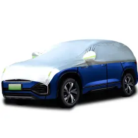 210d Guuffe 702103823561 Universal Half Car Cover For Sunshade Snow Waterproof Suv Size