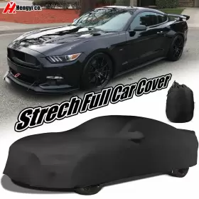 5544621 H Hengyi Soul Black Satin Stretch Indoor Car Cover Scratch Dustproof Protect And Storage Bag