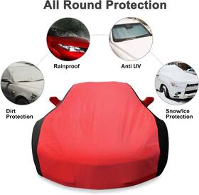 Han Cve454966 For Chevrolet Corvette C6 2005-2013 Car Cover Uv Resistant Red And Black 1x