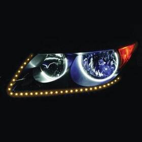 Heise Led Lighting Systems 086429301713 - 24 Inch Amber Sideview Pair Bulk He-asv