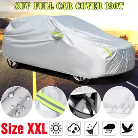 Hy003566-xxl Hhengyisoul Universal For Suv Full Car Cover Thick Dust Rain Uv Sun Resistant 209x79x75in