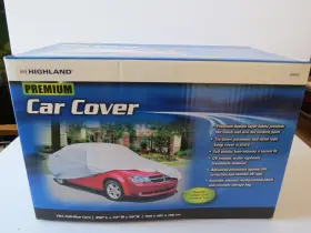 94802 Highland New Premium Car Double Layer Cover W Storage Bag 210 Inch Lx74 X52 H