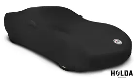 Hdqk2a Holda Superstretch Indoor Black Tailored Car Cover For Chevy Corvette C1 - Bag And Logo