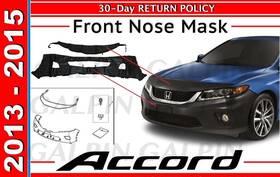Honda 08p35-t3l-100 13 - 15 Accord Front Bumper Hood Nose Mask Cover Oem Brand New Black