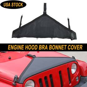 Hthe Cca2026041706 Front Hood Bra T-style Protector Cover For Jeep Wrangler Jk 2007-17 Accessories