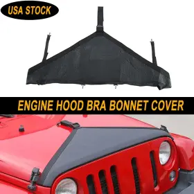 Cca2026041706 Hthe Front Hood Bra T-style Protector Cover For Jeep Wrangler Jk 2007-17 Accessories