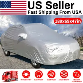 Ikaufen 883646039975 Full Car Cover For Outdoor Sun Dust Scratch Rain Snow Waterproof Breathable