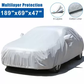 Ikaufen 982766745770 Full Car Protection Cover Waterproof Sun Uv Snow Dust Rain Resistant For Sedans