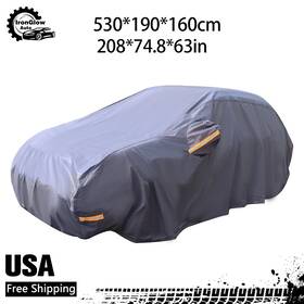 Ironglow Auto Iga1717226 Dark Blue Car Cover 7 Layer Sun Uv Dust Snow Rain Resist Waterproof Universal