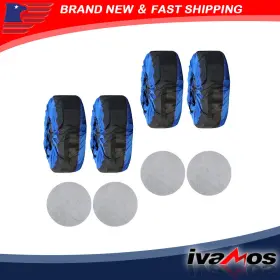 Iatv97710v Ivamos Tyre Cases And Bags Package Of 4 Blue With Black Handle 600d Universal New
