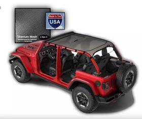 J-top Hmryg4 J-tops Safari Mesh Sunshade Color For 2024-2026 Jeep Wrangler Jlu 4 Door