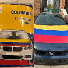 Jiahua Trading Inc 732845412143 Colombia Flag Car Hood Cover Fits All Cars