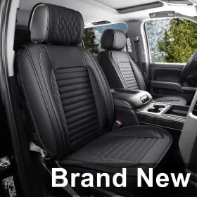 Jojobay Wmx05-fs-black - Full Set Faux Leather Seat Covers Black