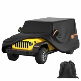 A3306-00003-bk Joytutus Car Cover Compatible With Wrangler Jk Jl 2007-2024 Water-resistant Oxford All